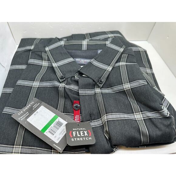 Lot of 3 New Van Heusen Dress Shirts Long Sleeve Large 16-16 1/2 New - Picture 3 of 3